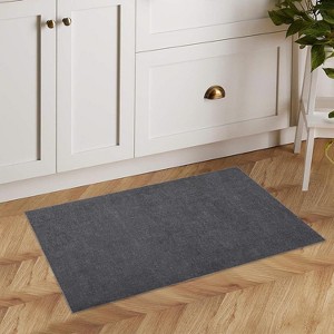 Washable Area Rugs, Modern Woven Office Floor Carpet Contemporary Rug, Living Room Rug, Soft Surface, Durable Edge, Non-Slip Backing - 1 of 4