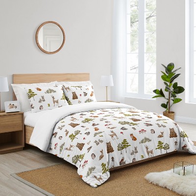 Woodland Forest Animals Full Microfiber Comforter Set