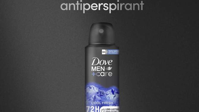 Dove Men+Care 72-Hour Antiperspirant &#38; Deodorant Dry Spray - Cool Fresh - 3.8oz, 2 of 9, play video