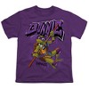 Tales Of The Teenage Mutant Ninja Turtles Donnie Graffiti Kids T Shirt For Youth, Purple - 2 of 4