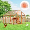 Sandinrayli Extra Large Chicken Coop Run, Outdoor Hen House with Removable Waterproof Full Cover - 2 of 4