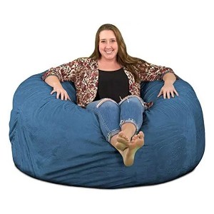 Ultimate Sack 5ft Bean Bag Chair, Oversized Comfortable Indoor Floor Lounger, Giant Foam-Filled Furniture for Relaxing, Cloud Suede - 1 of 4