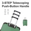 Fruit Green 3-Piece Premium ABS Luggage Set-20", 24", and 28" Suitcases with Silent Spinner Wheels, and TSA-Approved Lock-Durable - 2 of 4