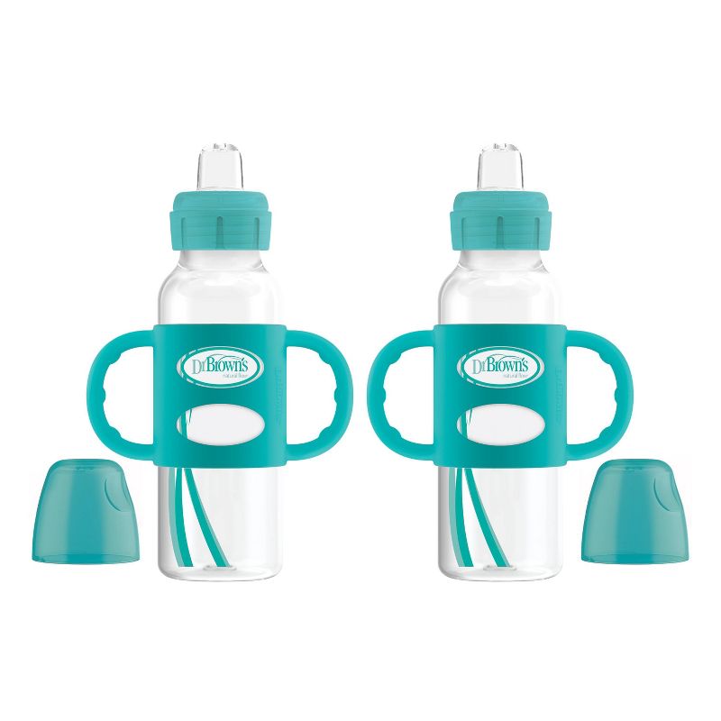 Dr. Brown's Narrow Neck Sippy Bottle with Handles - 2pk, 1 of 10