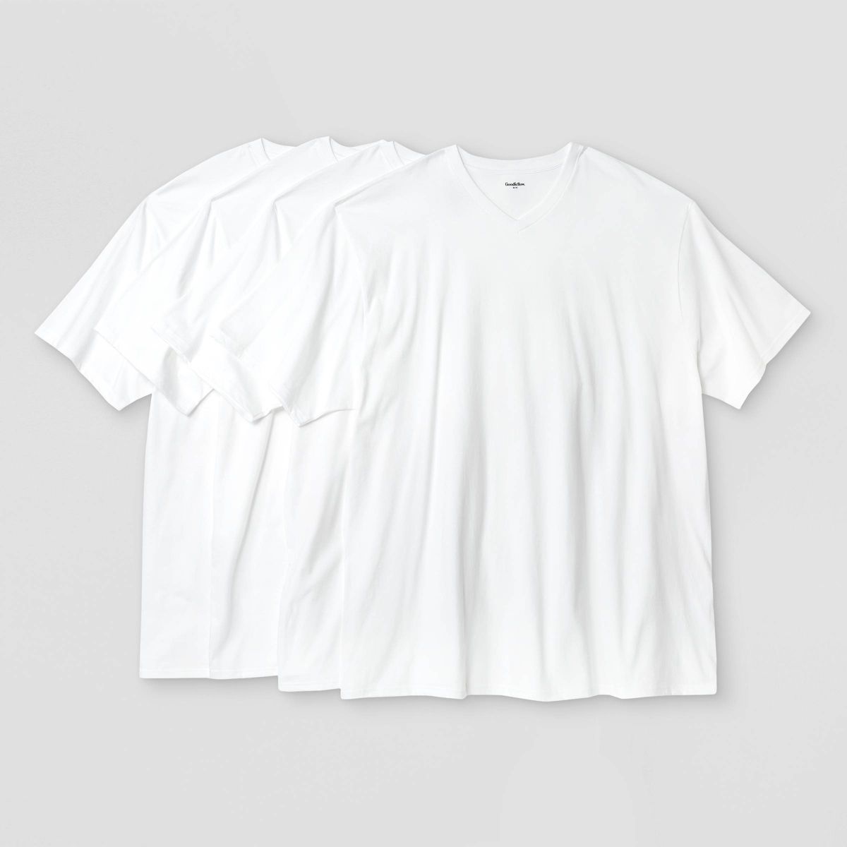 Men's 4pk V-Neck T-Shirt - Goodfellow & Co™ - thumbnail 4