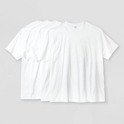 thumbnail image 2 of Short-Sleeve Men's V Neck T-Shirts L / White 2 of 13