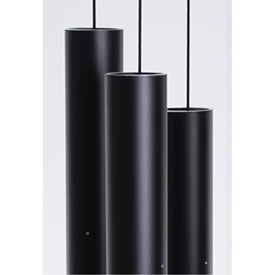 Black Aluminum Pentatonic Mezzo Wind Chime, 38"