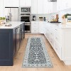 Acekool 4x6 Washable Vintage Rug - Boho Floral Non-Slip Indoor Carpet for Bedroom & Kitchen - 2 of 4
