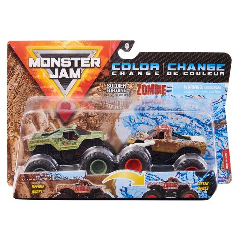 Monster Jam Color Change Zombie 1 64 Scale 2pk Target