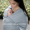 Comfy Cubs Baby Wrap Carrier - Soft and Stretchy Cotton Blend Baby Sling, Hands-Free Infant Carrier - Adjustable One Size Fits All - 4 of 4
