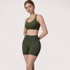 Anna-Kaci Active Women's High Waist Compression Biker Shorts with Sculpting Seam Detail and Stretch Fit Fabric - 3 of 4