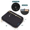 PAVILIA Soft Electronic Organizer Travel Case, Medium Cable Tech Storage Pouch Cord Bag, Charger Accessories Essentials - 2 of 4