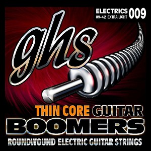 GHS TC-GBXL Thin Core Boomers Extra Light Electric Guitar Strings (9-42) - 1 of 1