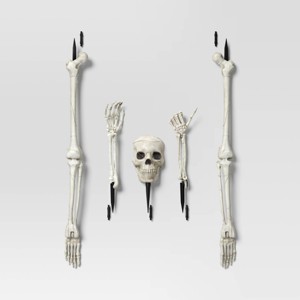 21.5" Skeleton Parts Stake Lights Halloween Decorative Prop Off White - Hyde and EEK! Boutique™ - 1 of 3