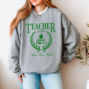 Simply Sage Market Teacher Life Books Sweatshirt - 1 of 4