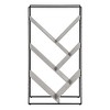 Sapphtopaz Modern 6-Tier Bookshelf with Open Slanted Shelves V-shaped Bookcase with Metal Frame Home Decor for Office,Living Room,Study Room - 3 of 4