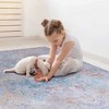 Kumasinova Multicolored Area Rug, Non-Slip Low-Pile Living Room Rug, Boho Washable Rugs, Stain-Resistant Door Mat, Kids & Pets Friendly - 2 of 4