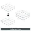 iDesign Plastic Makeup Drawer Organizer Tray - Set of 4 - Clear - 4 of 4