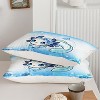 Acoinel 3 Pcs Cute Axolotl Cartoon Lightwight Ultra Soft Comforter Set with 2 Pillowcases, FULL, Blue - 3 of 4