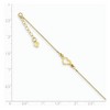 Black Bow Jewelry 14k Yellow Gold Adjustable Heart Anklet, 9 Inch - 2 of 4
