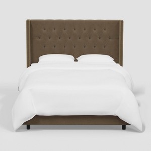 Louis Wingback Bed in Luxe Velvet - Threshold™ - 1 of 3