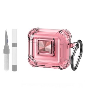 HTUTWOO Compatible Airpods Pro 2 Case, Clear Case Cover, Full Drop Protection, with Secure Lock Clip and Cleaning Kit - 1 of 4