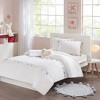 Gracie Mills Xylon Solid Tassel Comforter Set with Heart-Shaped Throw Pillow - 2 of 4