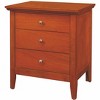 NicBex 24 Inch Nightstand with 3 Drawers,End Table,Wood Side Table with Round Knob Handles for Bedroom,Living Room - 2 of 4
