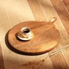 SEVOBAL Serving Platters Handmade Board for Cheese Charcuterie Presentations Entertaining Guests, Gifting to Cheese Lovers, Beige, 20"*15"*2" - 2 of 4