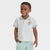 Toddler Boys' 2pc Bluey Polo Top & Shorts Set - Oatmeal - 3 of 4