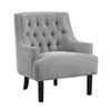CAVINAS Polyester Accent Chair with Tufted Backrest and Wood Legs,Modern Upholstered Living Room Chairs,Reading Chairs for Living Room - 2 of 4