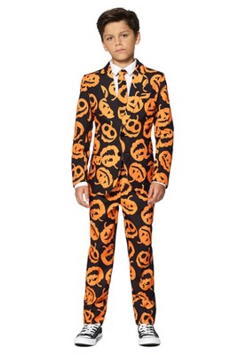 Suitmeister Boys Halloween Suit- Pumpkin Faces Suit Outfit