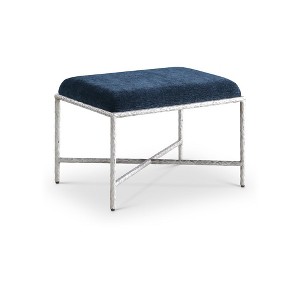 Meridian Furniture,Valley Chenille Fabric Bench - 1 of 4