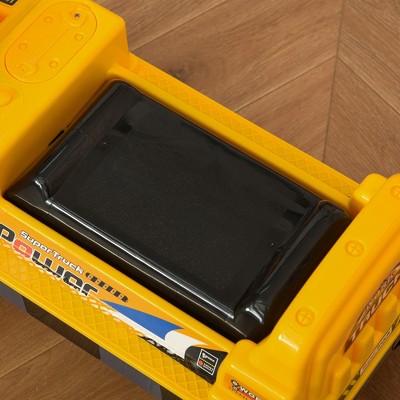 Yellow Multi-functional Plastic Ride-On Excavator Truck Toy
