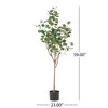 SKRAN Eucalyptus Tree Artificial,with Artificial Leaves,Fake Trees Indoor Outdoor for Home Office Living Room Bedroom Foyer Porch Decor. - 3 of 4