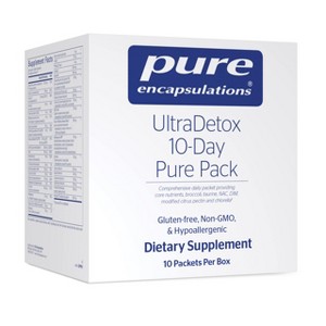 Pure Encapsulations UltraDetox 10-Day Pure Pack - Core Nutrients, Broccoli, Taurine, NAC, DIM, Modified Citrus Pectin and Chlorella - 10 Packets - 1 of 4