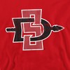 Men's San Diego State University Distressed Primary Logo Crewneck Sweatshirt - 2 of 4