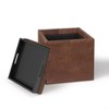 NicBex 16.9" Storage Bench Cube Storage Ottoman with Tray for Bedroom, Living Room - 2 of 4