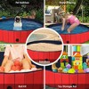 Costway 63'' Foldable Dog Pet Pool Kiddie Bathing Tub Indoor Outdoor Leakproof Portable Blue\Red - 4 of 4
