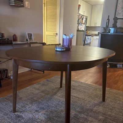 Astrid Mid-century Round Extendable Dining Table - Threshold™ : Target