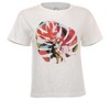VENUS Womens Palm Leaf Graphic Tee  -  M, Off White - 3 of 4