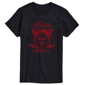 Men's - Instant Message - Martinis Merrier Short Sleeve Graphic T-Shirt - 1 of 4