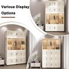 ORRD Portable Wardrobe Closet with 17 Magnetic Doors, Hanging Rod & 6 Hangers - White Baby Storage Cabinet - 3 of 4