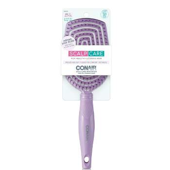 Conair Scalp Care Flexi Head Paddle Hair Brush - All Hair - Purple