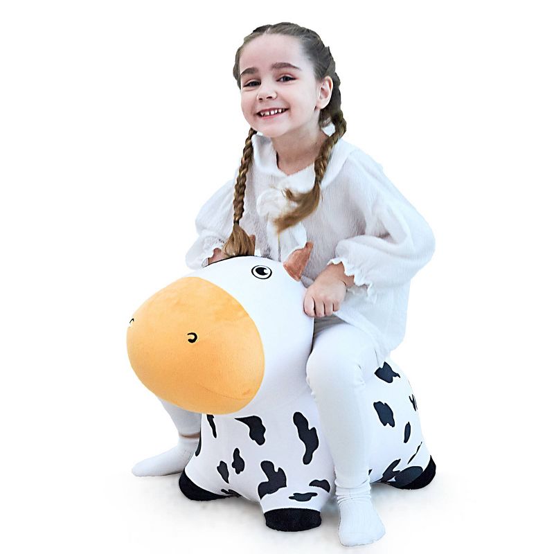 iPlay, iLearn Bouncy Pals Hopping Animal - Bouncy Dairy Cow, 3 of 5
