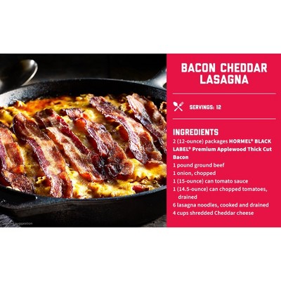 Hormel Black Label Applewood Smoked Thick Cut Bacon - 12oz