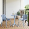 WestinTrends Playa 3-Piece Outdoor Resin Patio Bistro Set with Stackable Patio Dining Side Chairs - 2 of 4