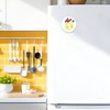 Unique Bargains Magnetic Refrigerator Magnet Orange White 1 Pc - 2 of 3