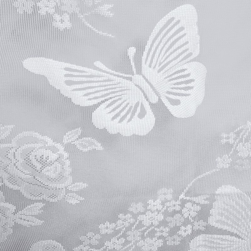 Collections Etc Butterfly Lace Drapes, 4 of 6