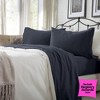 Ultra-Soft Cotton Heathered Melange Jersey Knit Sheet Set - Great Bay Home - 2 of 4